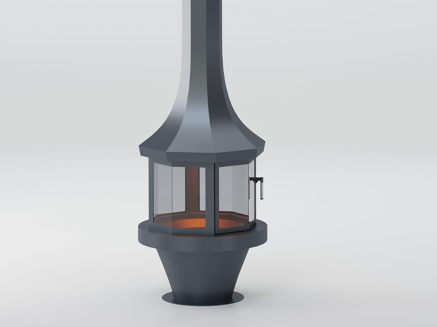 Sekizgen Model Orta Şömine 70X70