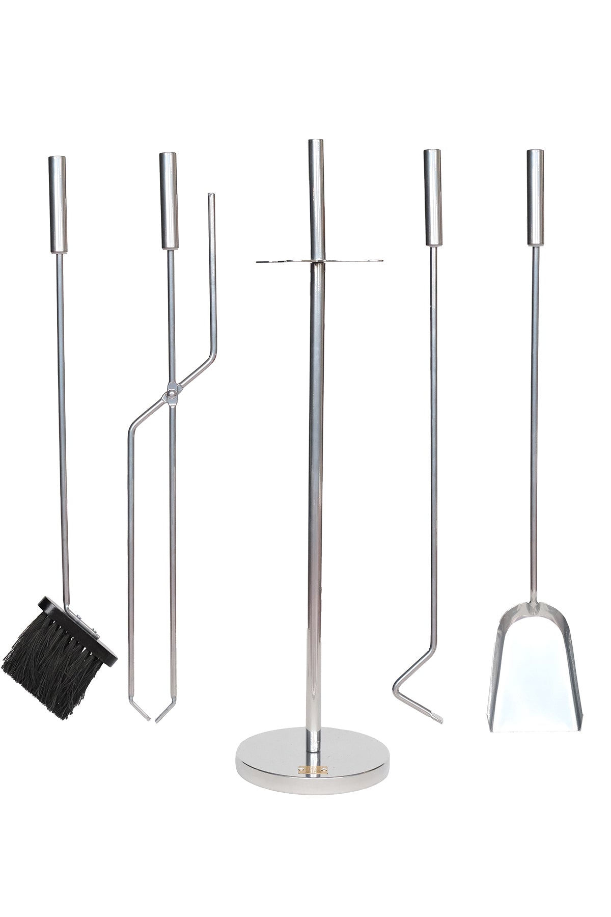 Dodok Home 5 Li Lüx Ithal İnox Yuvarlak Tabanlı Şömine-Soba Maşa Takımı Aksesuar Set DH-SS044
