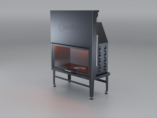 100 cm Flat Open Elevated Fireplace Chamber