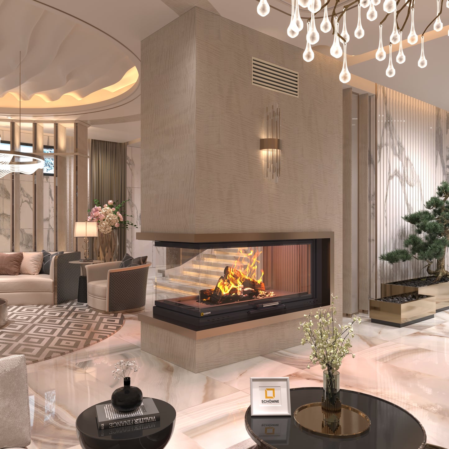120 cm Epi Elevator Fireplace Chamber