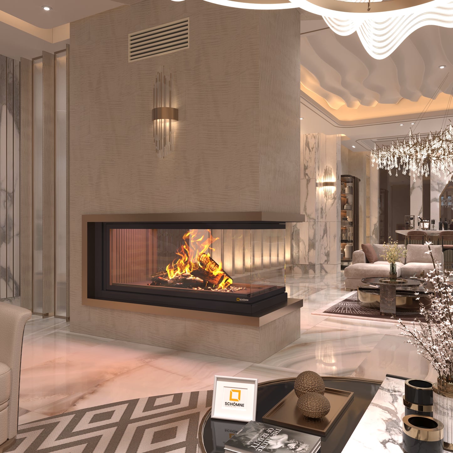 120 cm Epi Elevator Fireplace Chamber