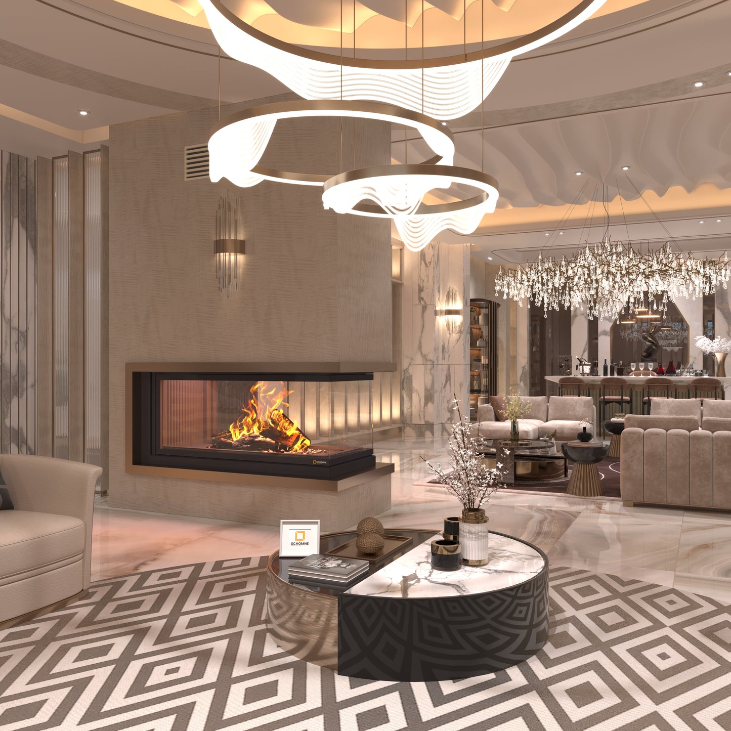 120 cm Epi Elevator Fireplace Chamber