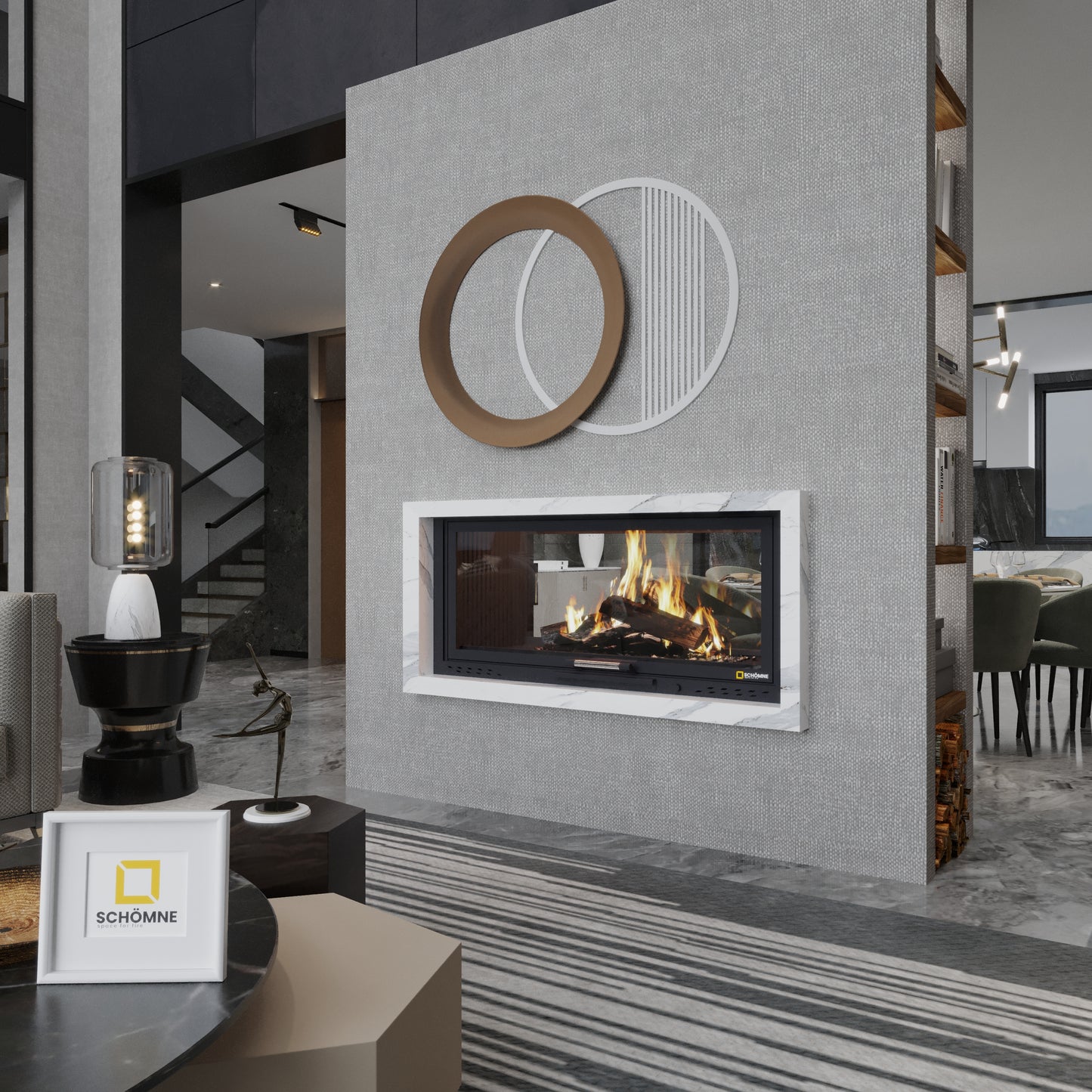 150 cm Tunnel Elevator Fireplace Chamber