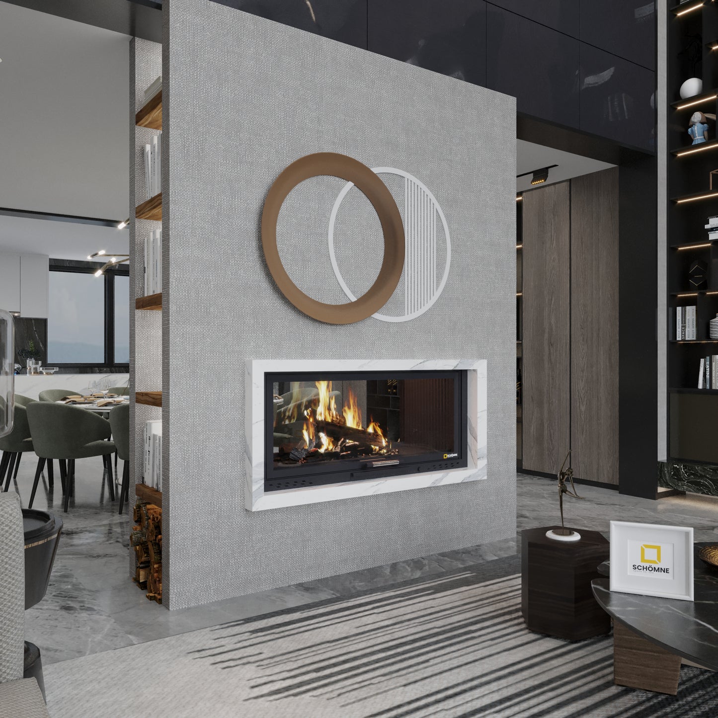 150 cm Tunnel Elevator Fireplace Chamber