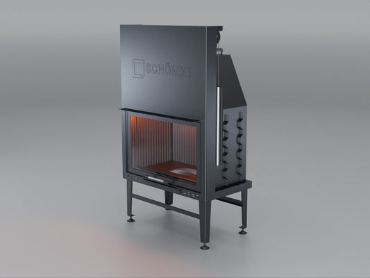 80 cm Flat Open Elevated Fireplace Chamber