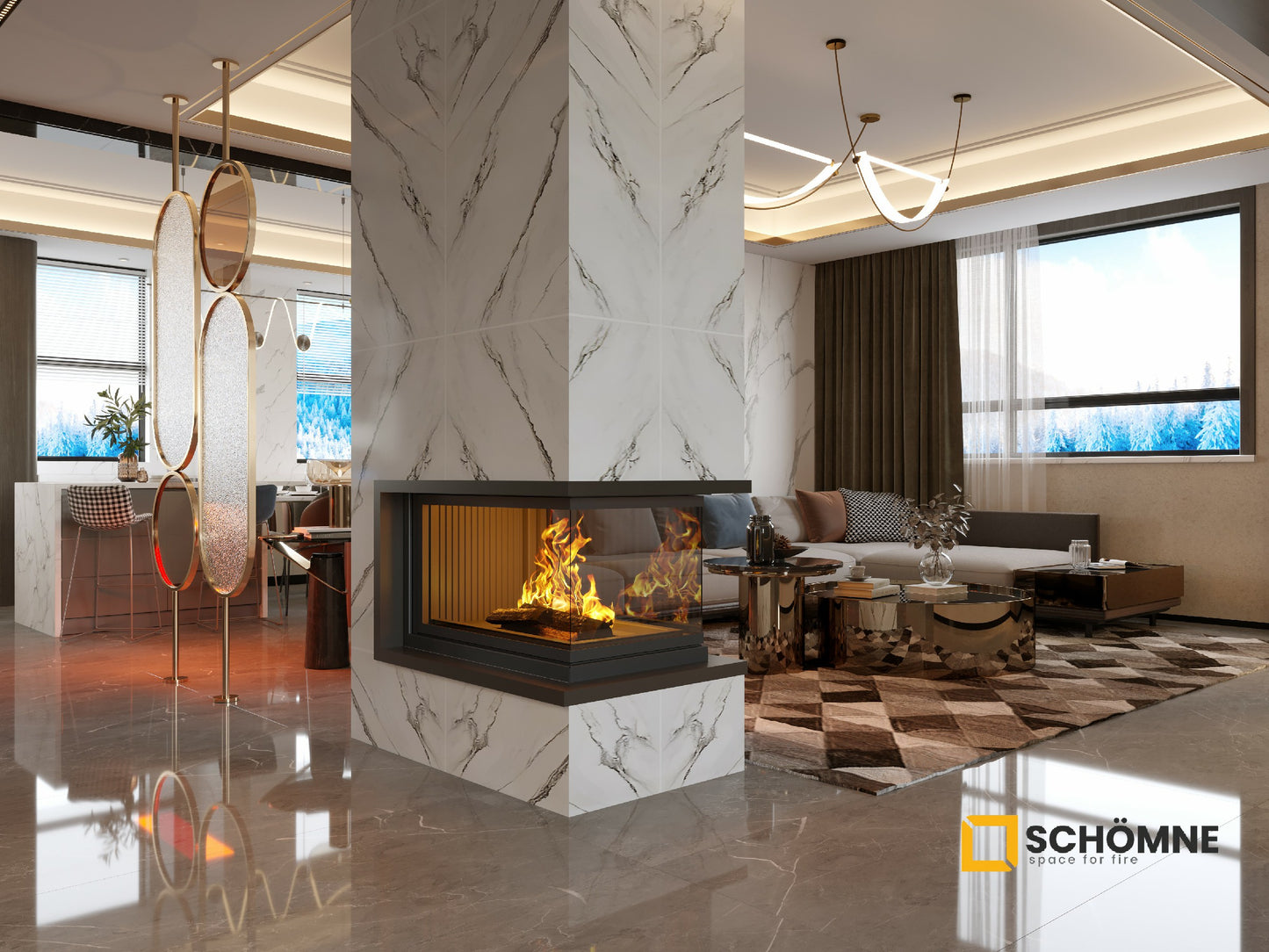 120 cm Epi Elevator Fireplace Chamber