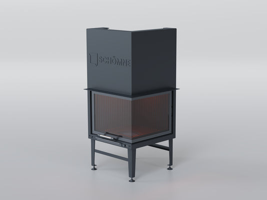 Equilateral Chamber Elevated Fireplace 60X60