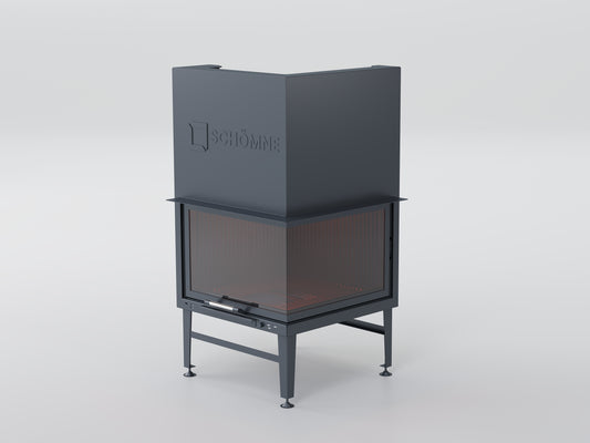 Equilateral Chamber Elevated Fireplace 70X70