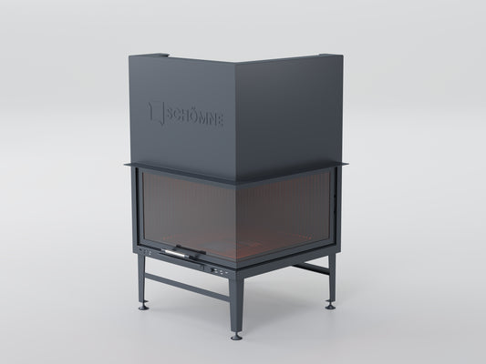 Equilateral Chamber Elevated Fireplace 80X80