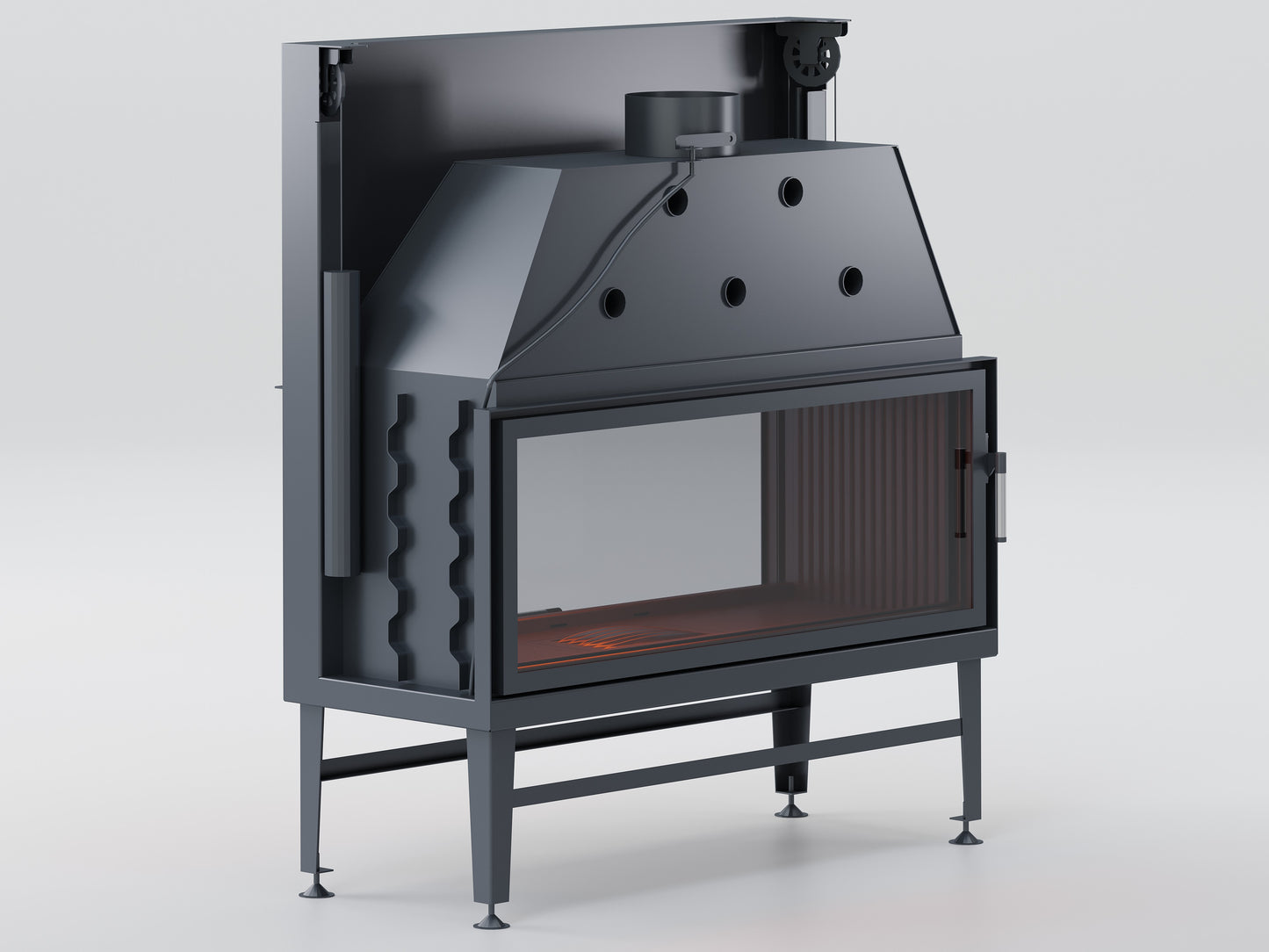 120 cm Tunnel Elevator Fireplace Chamber