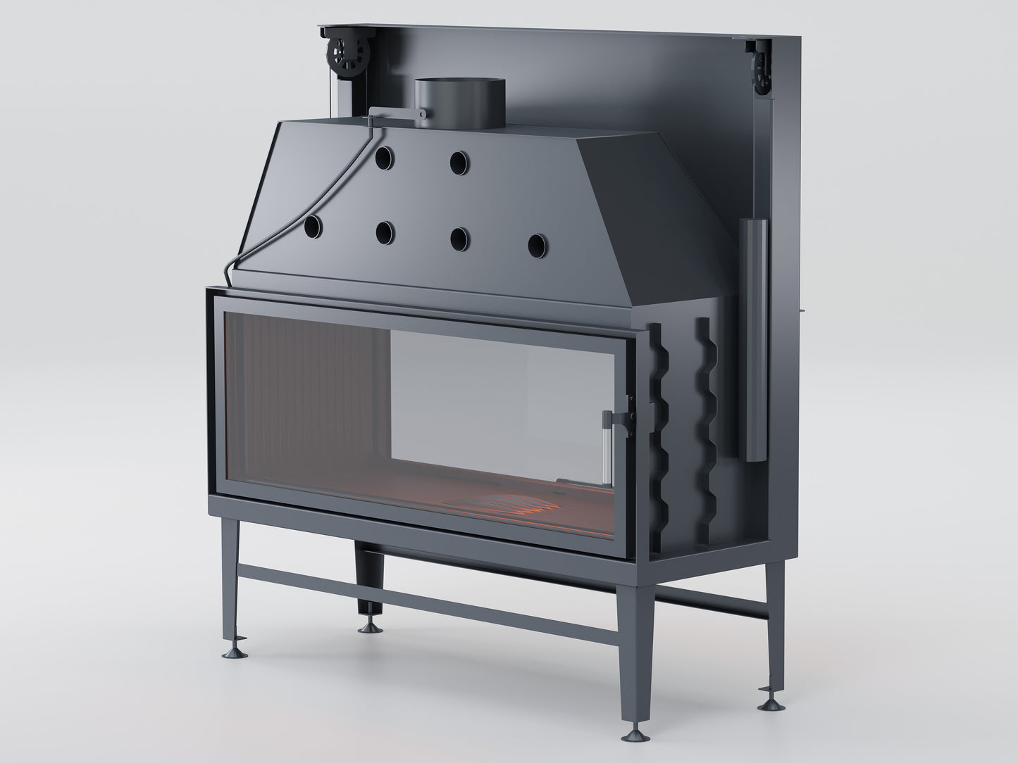 130 cm Tunnel Elevator Fireplace Chamber