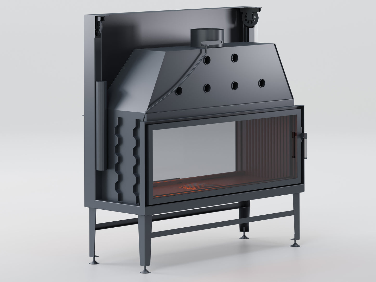 130 cm Tunnel Elevator Fireplace Chamber