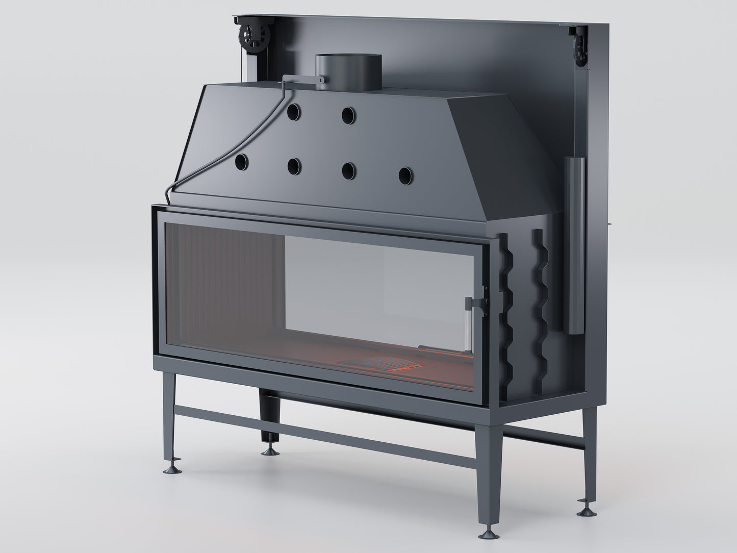 140 cm Tunnel Elevator Fireplace Chamber