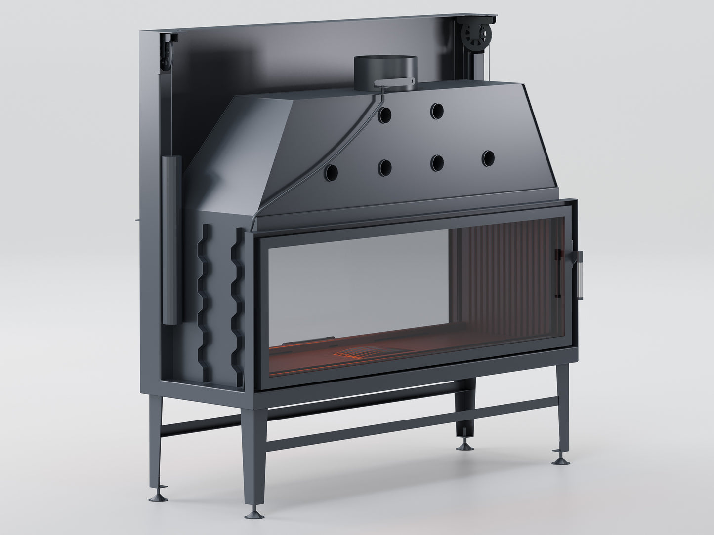 140 cm Tunnel Elevator Fireplace Chamber