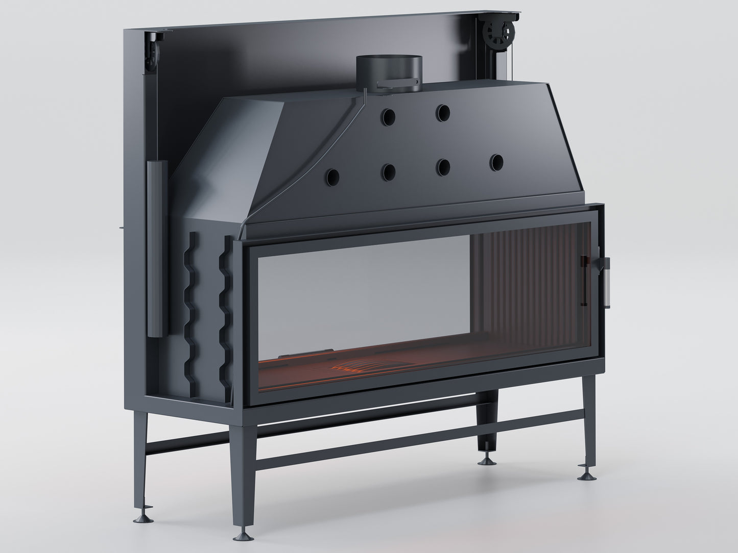 150 cm Tunnel Elevator Fireplace Chamber