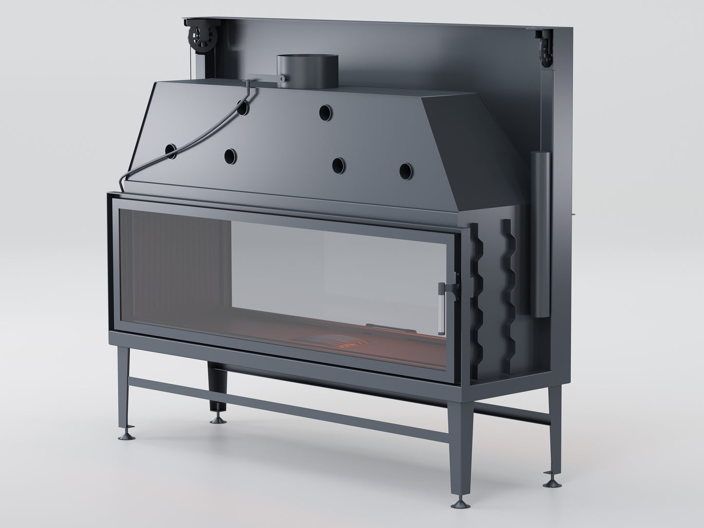 160 cm Tunnel Elevator Fireplace Chamber