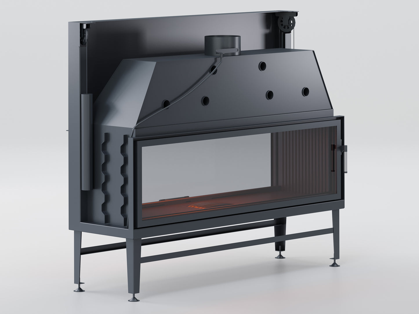 160 cm Tunnel Elevator Fireplace Chamber