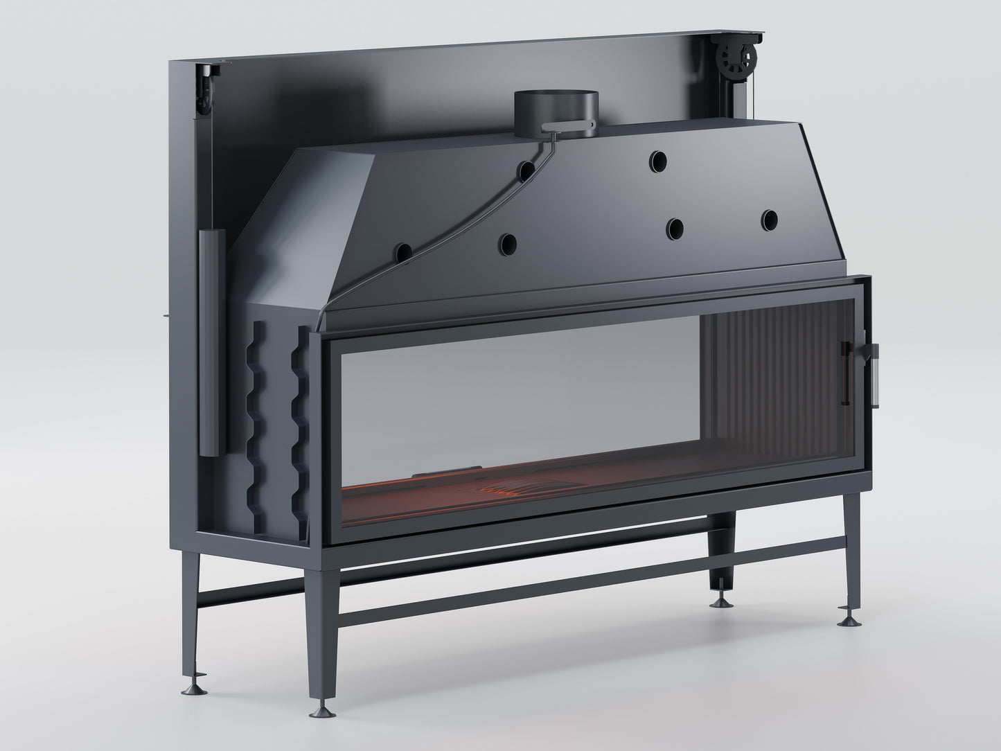 180 cm Tunnel Elevator Fireplace Chamber