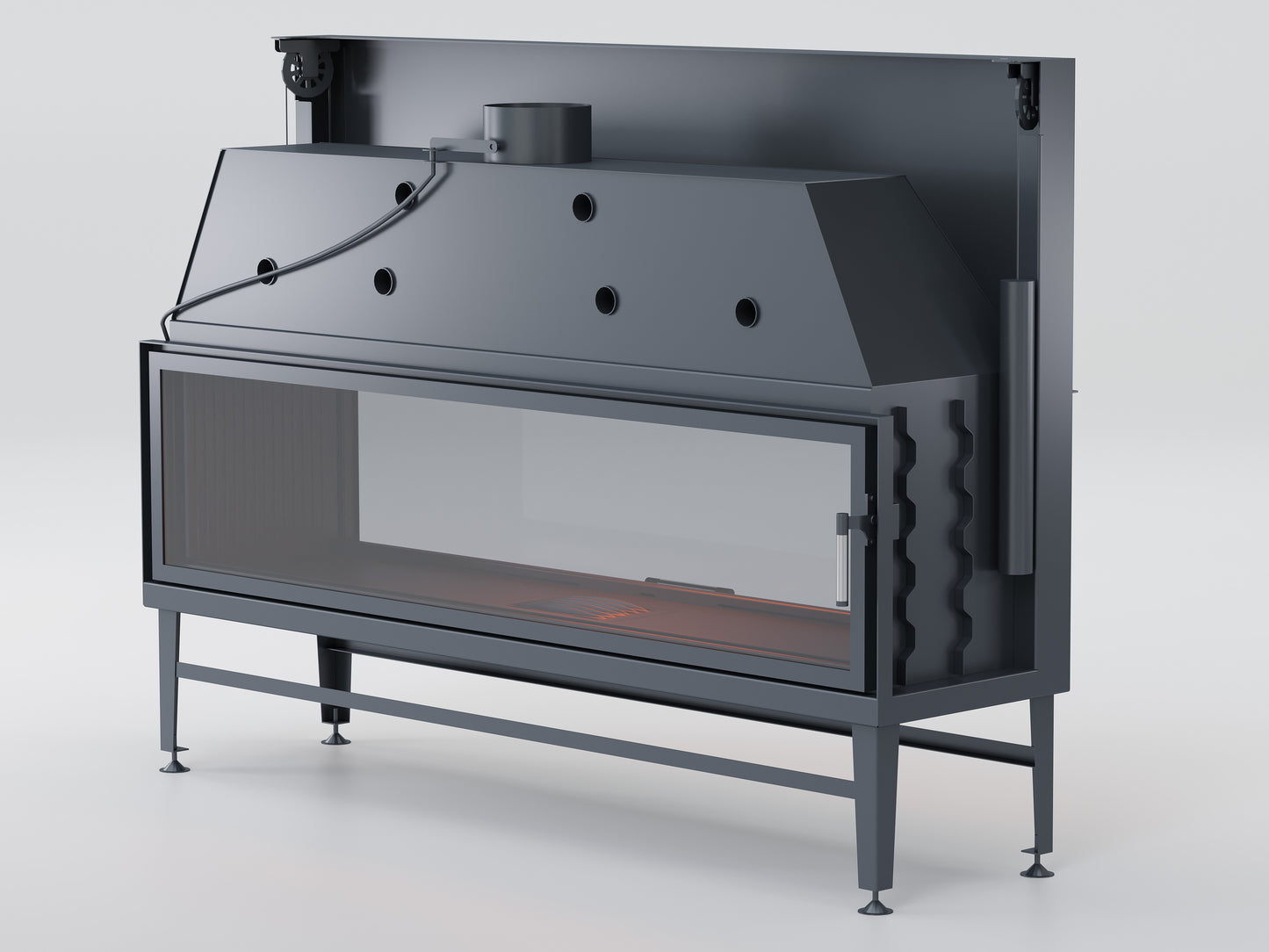 190 cm Tunnel Elevator Fireplace Chamber