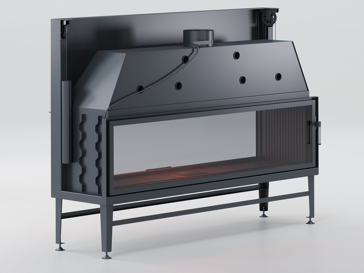 190 cm Tunnel Elevator Fireplace Chamber