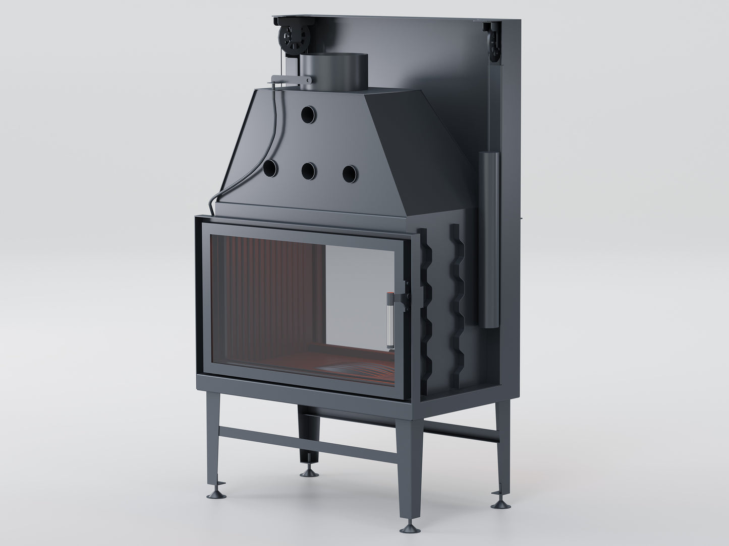 80 cm Tunnel Elevator Fireplace Chamber