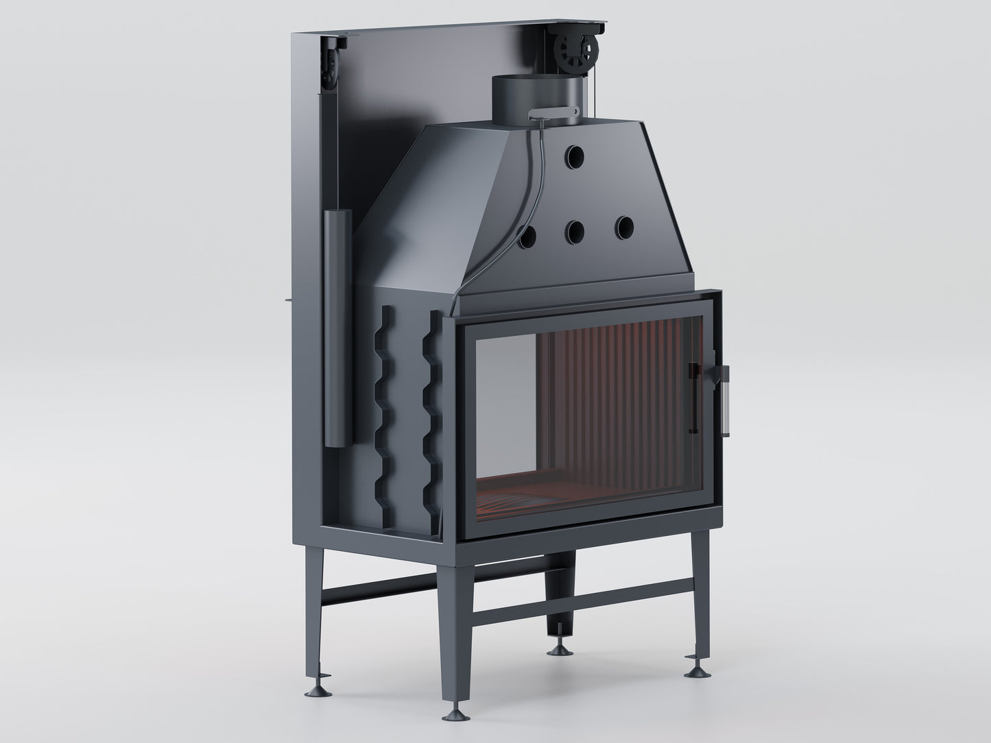 80 cm Tunnel Elevator Fireplace Chamber