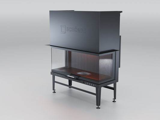 110 cm Fireplace Chamber with Three Sides Glass and Elevator