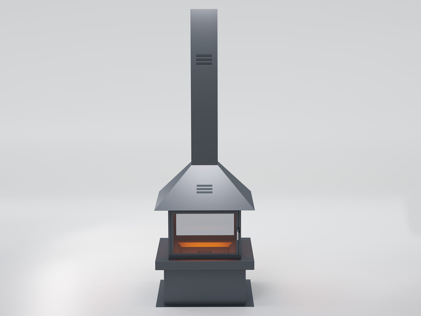Square Model Medium Fireplace 80X80