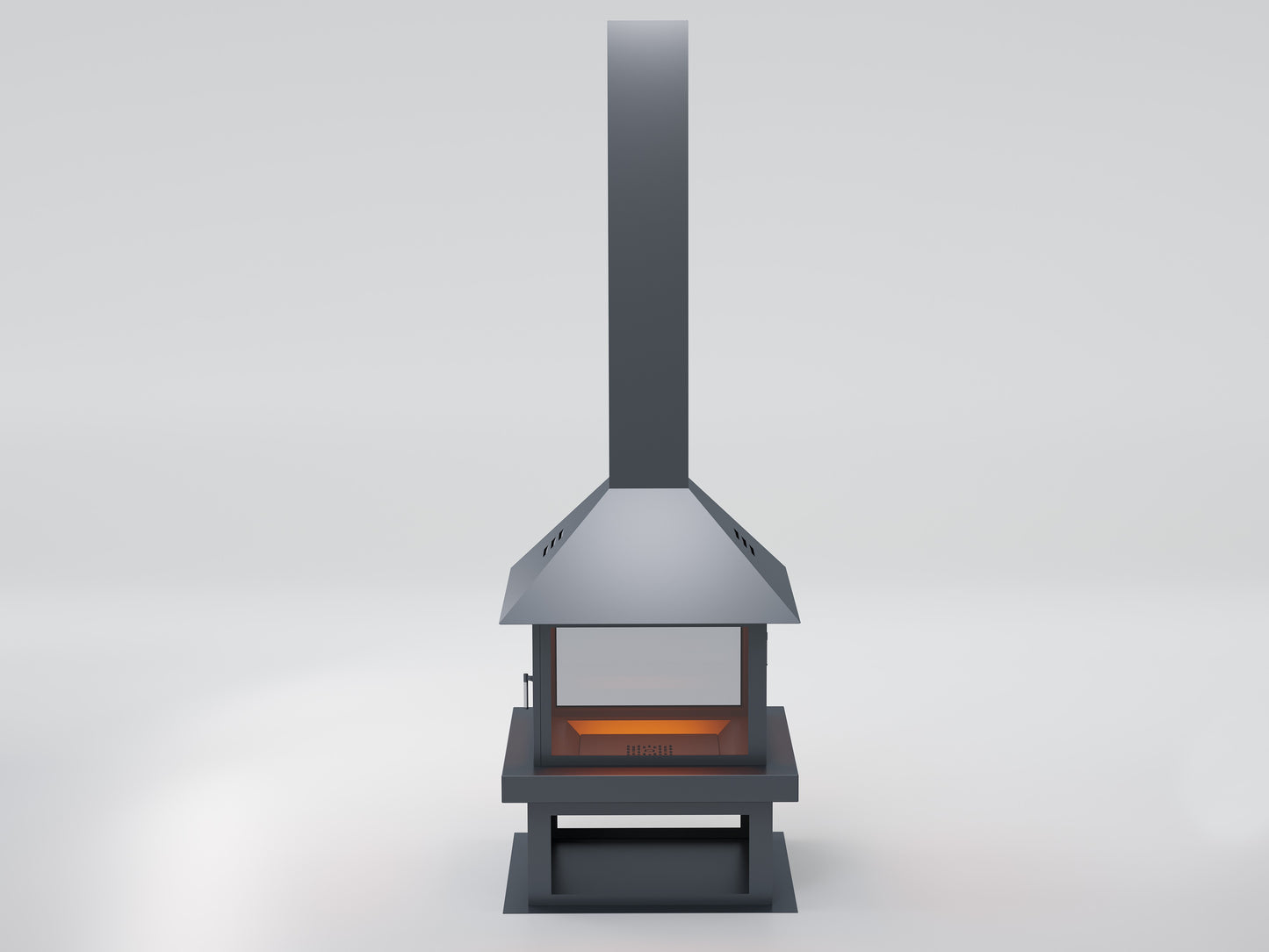 Square Model Medium Fireplace 80X80