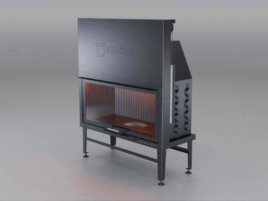 110 cm Flat Open Elevated Fireplace Chamber
