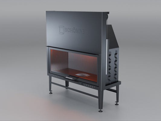 120 cm Flat Open Elevated Fireplace Chamber
