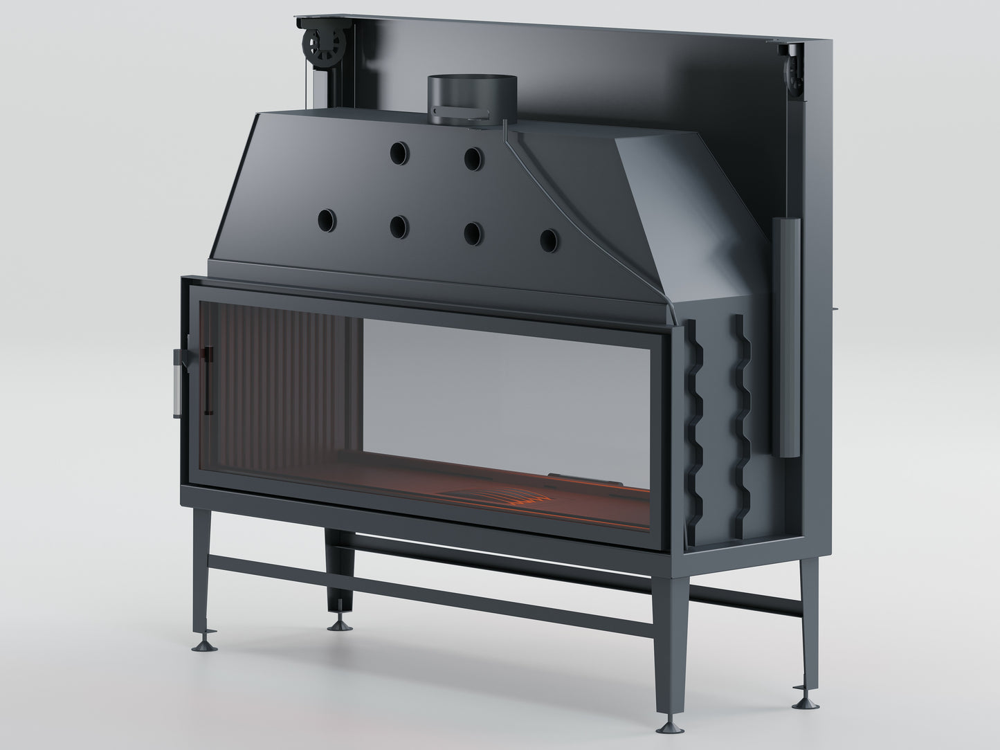 150 cm Tunnel Elevator Fireplace Chamber