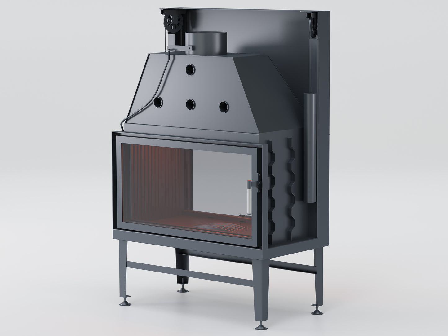 90 cm Tunnel Elevator Fireplace Chamber