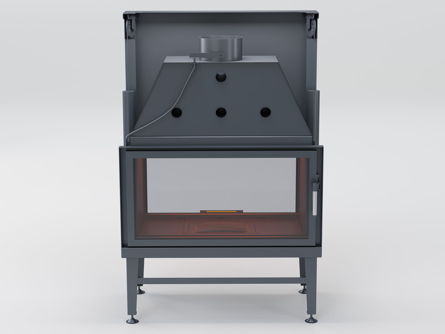 90 cm Tunnel Elevator Fireplace Chamber