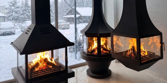 Dodok Home showroom orta şömine ve asma şömine modelleri
