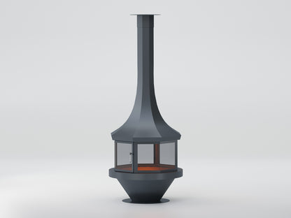 Sekizgen Model Orta Şömine 100X100