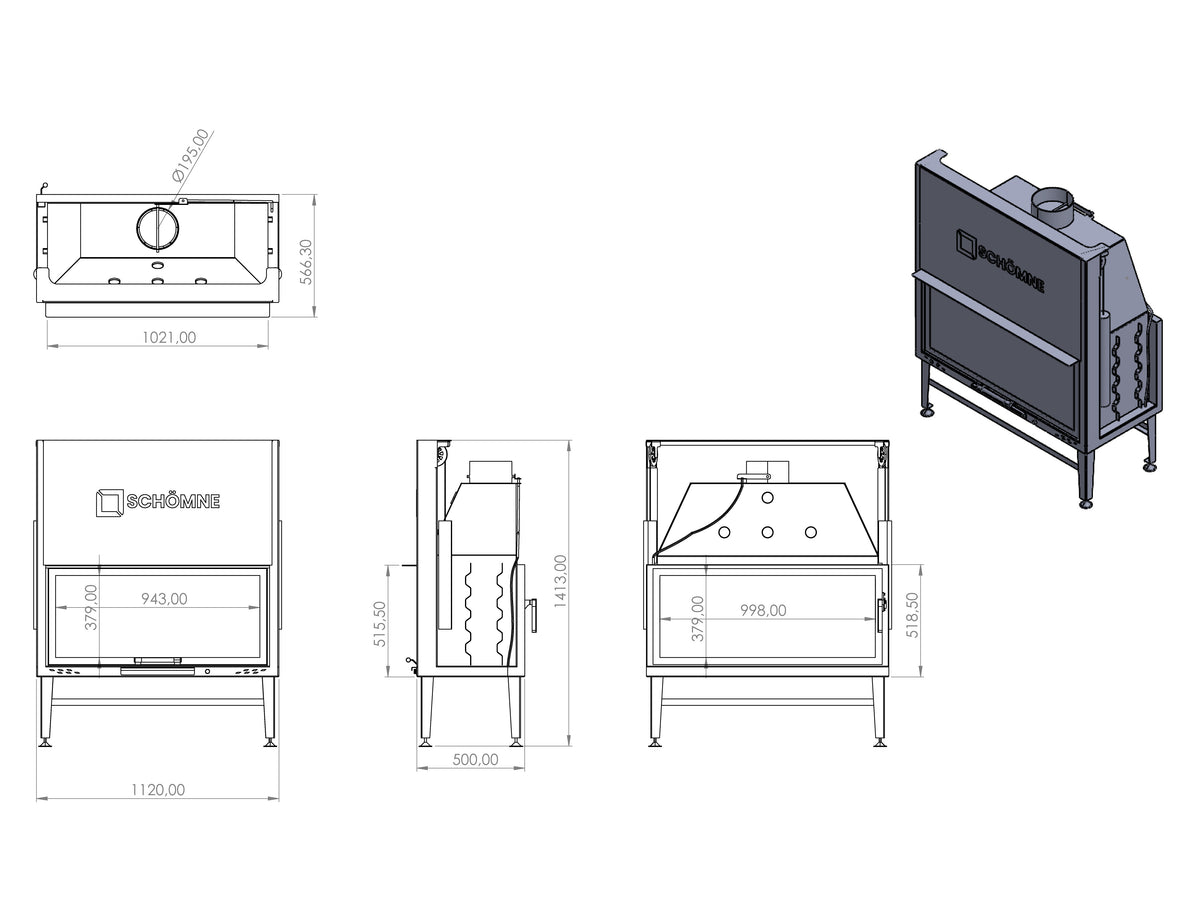 110 cm Tünel Asansörlü Şömine Haznesi | Dodok Home
