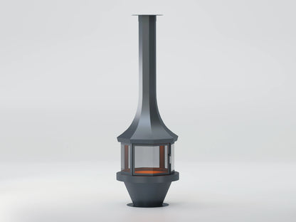 Sekizgen Model Orta Şömine 80X80