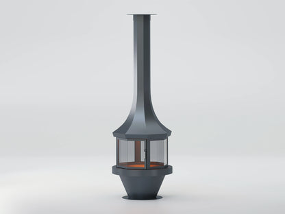 Sekizgen Model Orta Şömine 80X80
