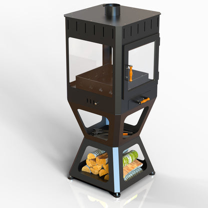 Dodok Hot Rectangle Pro Şömine Orta Şömine