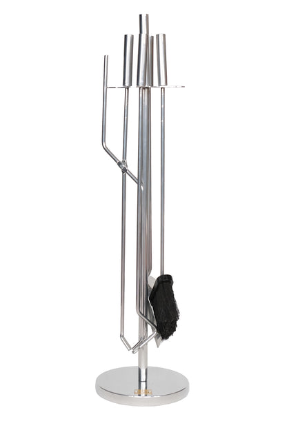 Dodok Home 5 Li Lüx Ithal İnox Yuvarlak Tabanlı Şömine-Soba Maşa Takımı Aksesuar Set DH-SS044