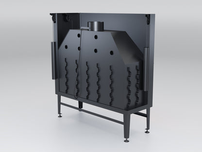 130 cm Right Glass Elevated Fireplace Chamber 