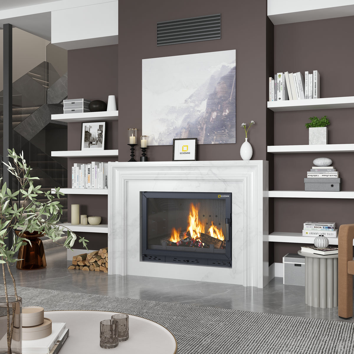 Döküm Şömine Haznesi Klapeli Tek Camlı | Dodok Home