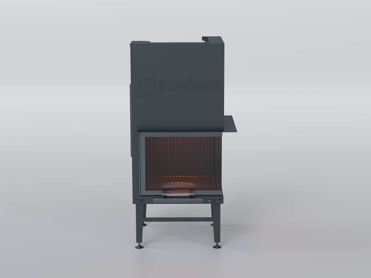 Eşkenar Hazne Asansörlü Şömine 60X60 | Dodok Home