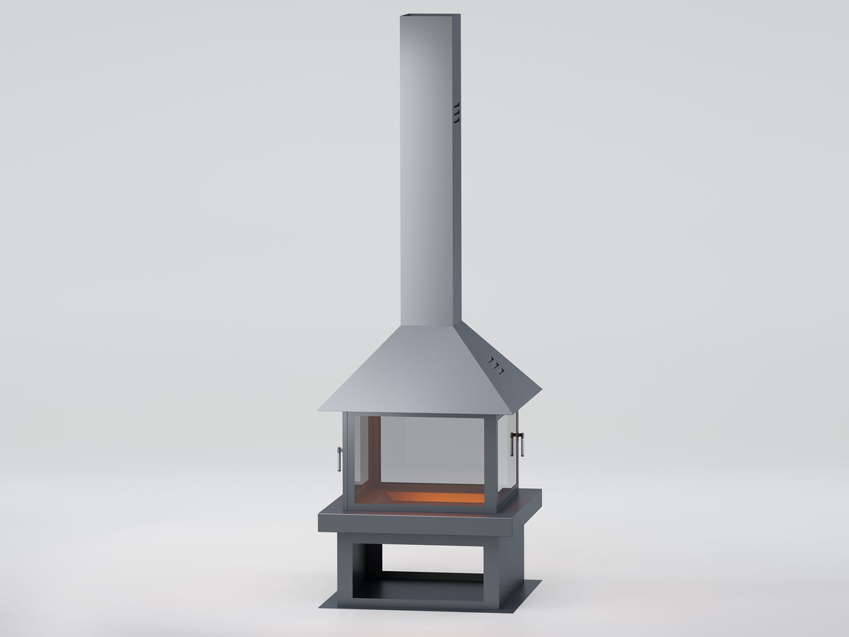 Kare Model Orta Şömine | Dodok Home