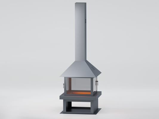 Kare Model Orta Şömine | Dodok Home