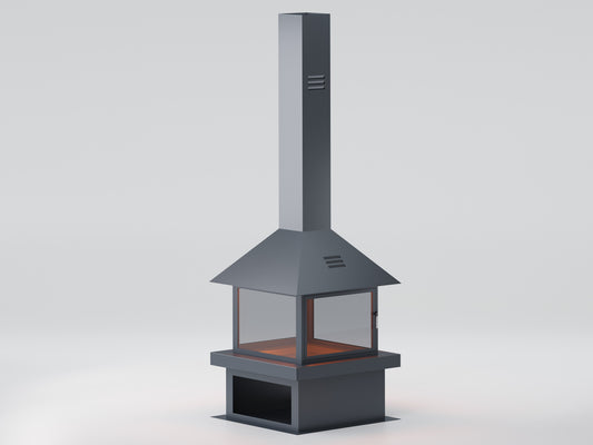 Kare Model Orta Şömine | Dodok Home