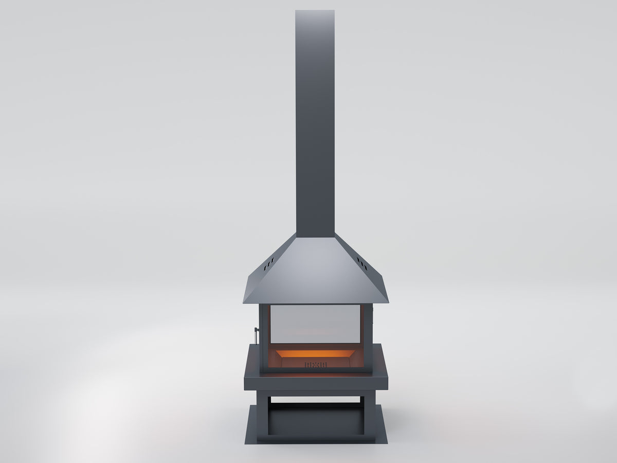 Kare Model Orta Şömine | Dodok Home