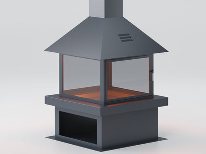 Kare Model Orta Şömine | Dodok Home