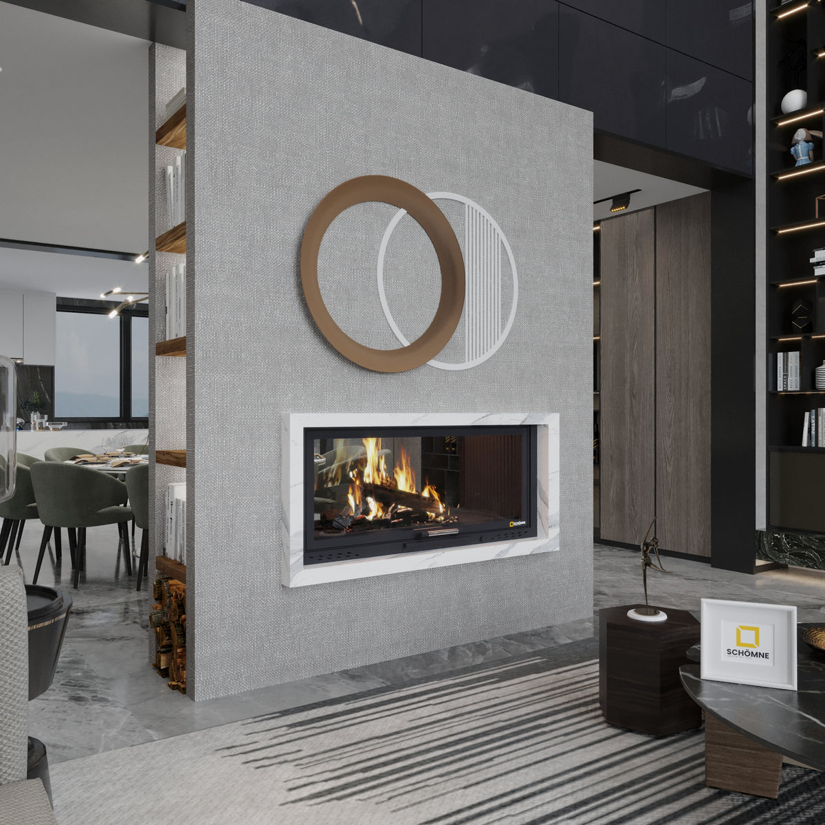 Tünel Asansörlü Şömine Haznesi | Dodok Home
